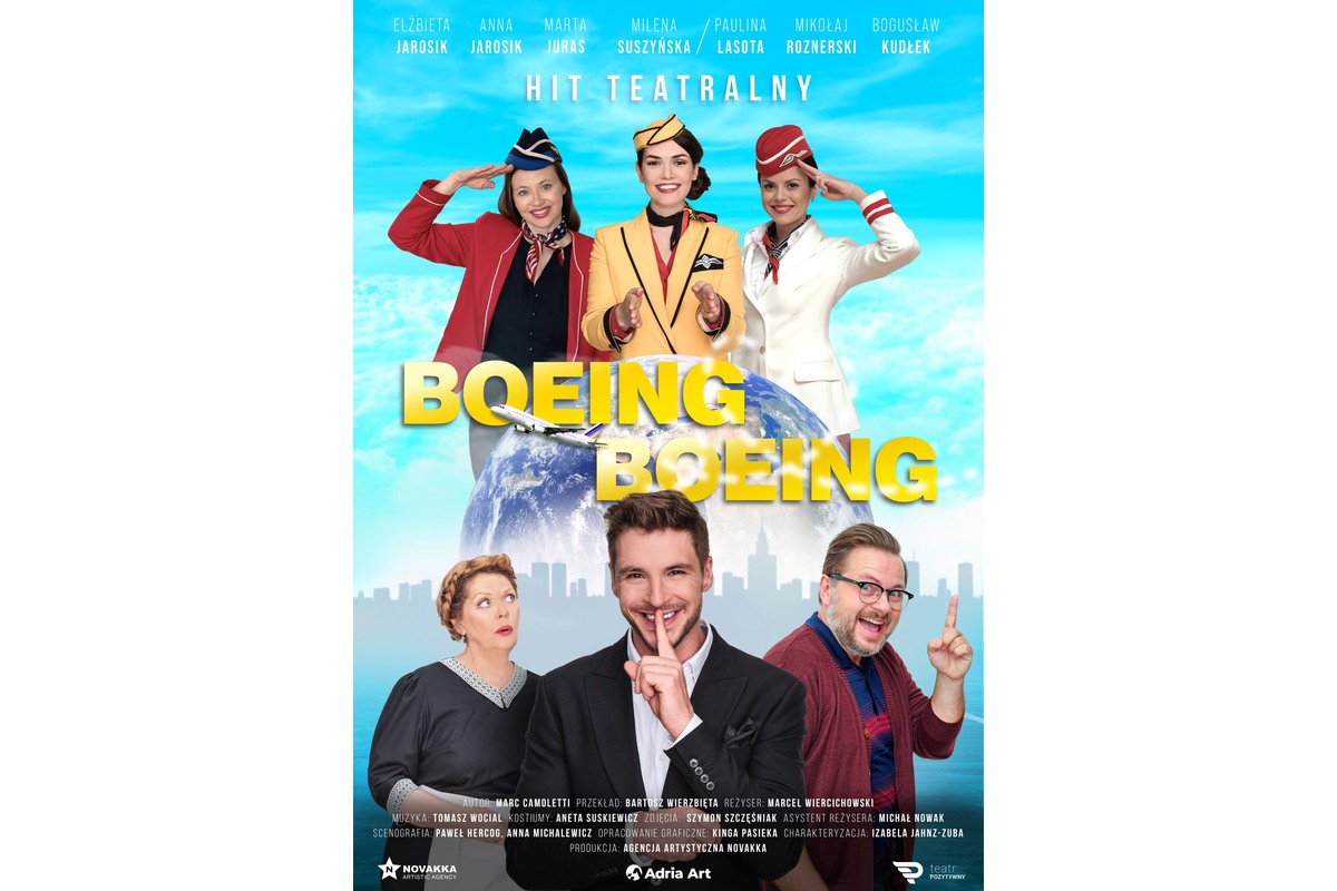 Boeing Boeing – grafika wydarzenia Adria Art w Poznaniu
