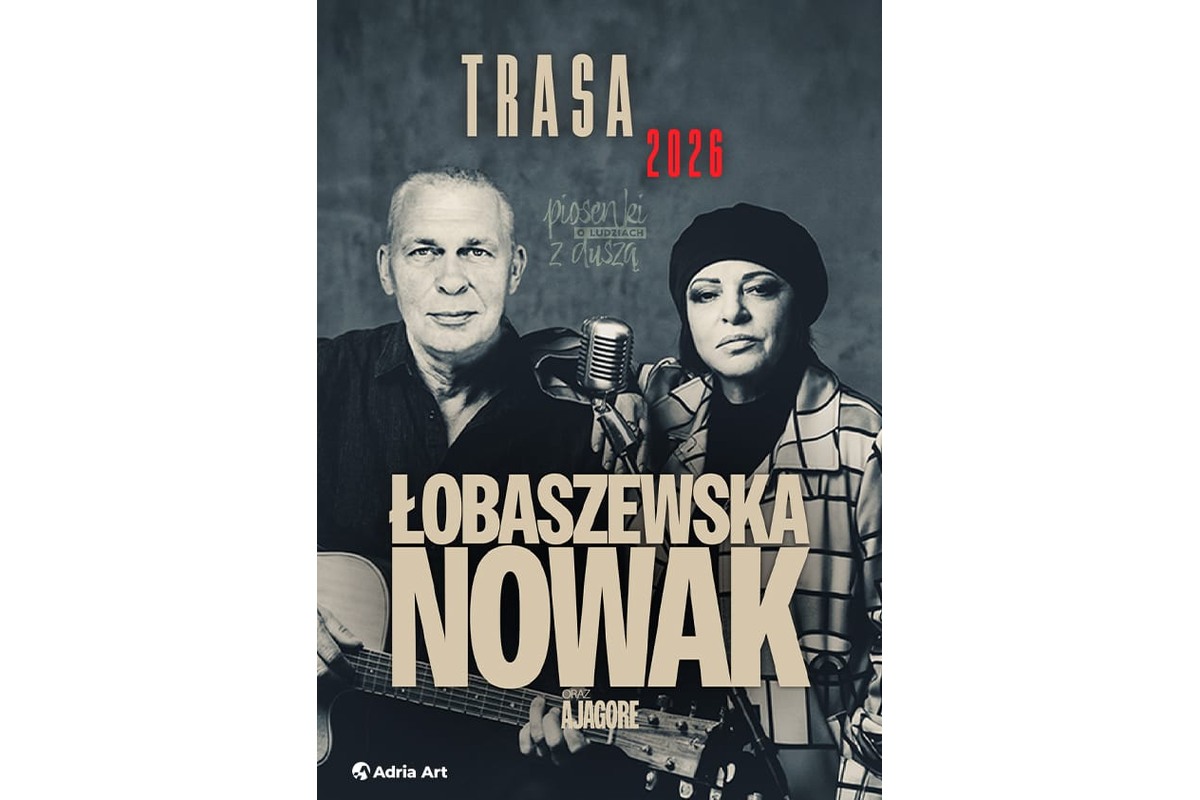 Grażyna Łobaszewska & Adam Nowak – Piosenki o ludziach z duszą – grafika wydarzenia Adria Art w Poznaniu