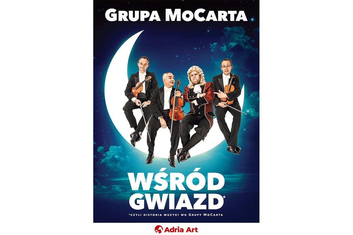 Grupa MoCarta wśród gwiazd – grafika wydarzenia Adria Art w Poznaniu