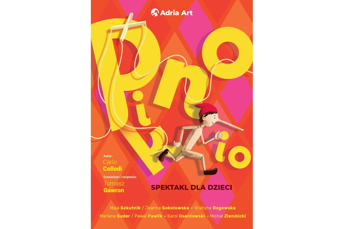Pinokio – grafika wydarzenia Adria Art w Poznaniu