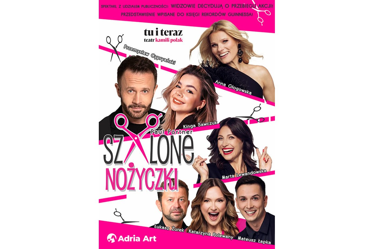 Szalone nożyczki – grafika wydarzenia Adria Art w Poznaniu