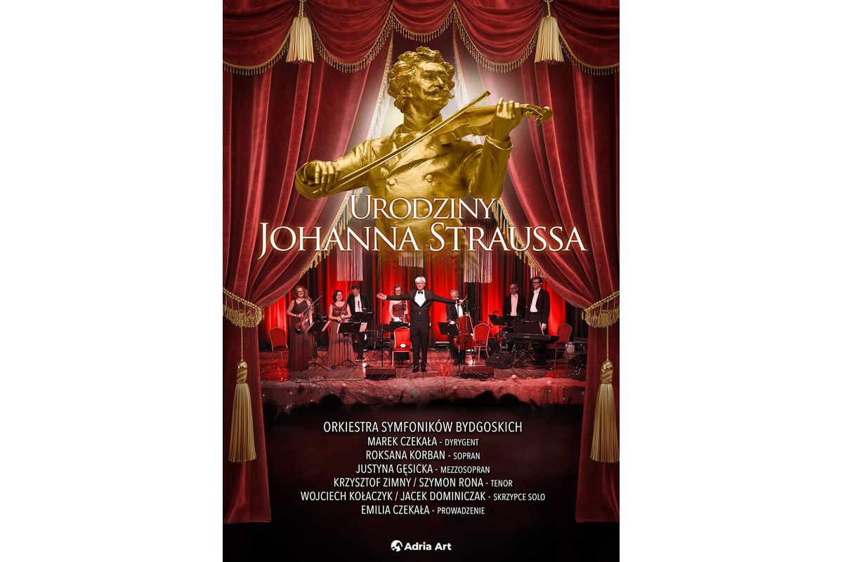 Urodziny Johanna Straussa - koncert – grafika wydarzenia Adria Art w Poznaniu